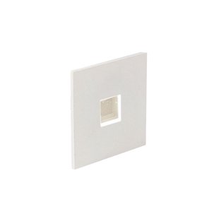 Nova Luce Passaggio - inbouw wandverlichting - 37 x 37 mm, Ø 32 mm inbouwmaat - 1W LED incl. - IP54 - wit