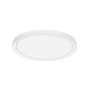 Nova Luce Troy - plafondverlichting - Ø 46 x 7,5 cm - 40W dimbare LED incl. - mat wit