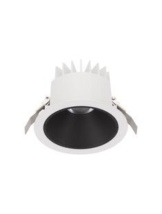 Nova Luce Brady - inbouwspot - Ø 14 x 9 cm - Ø 130 mm inbouwmaat - 20W LED incl. - IP67- wit met zwart