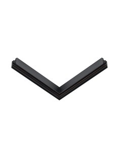 Nova Luce Q-Connector - hoekverbinder voor opbouw magnetisch profiel - 30,3 x 3,3 x 3,9 cm - zandzwart