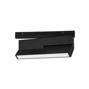 Nova Luce Harn 24V - armatuur voor magnetisch profielsysteem - 24,5 x 11 cm - 15W LED incl. - zandzwart