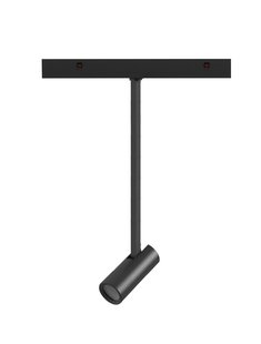 Nova Luce Buxton L - spot voor magnetisch railsysteem - 24,5 x 3,2 x 42,1 cm - 10W dimbare LED incl. - zandzwart