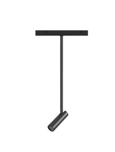 Nova Luce Buxton L - spot voor magnetisch railsysteem - 24,5 x 3,2 x 62,1 cm - 10W dimbare LED incl. - zandzwart