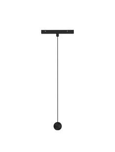 Nova Luce Planet 24V - hanglamp magnetisch railsysteem - Ø 5 x 109,7 cm - 5W LED incl. - zandzwart
