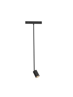 Nova Luce Ultra Slim - rail hanglamp - Ø 4,5 cm x 60 cm - 5W LED incl. - zwart