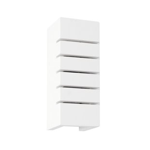 Nova Luce Sandro - wandverlichting - 9,5 x 9 x 24,5 cm - wit gips