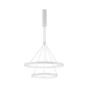 Nova Luce Empatia - hanglamp - Ø 60 x 120 cm - 60W dimbare LED incl. - zandwit