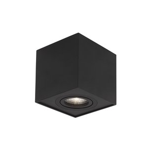 Nova Luce Rende - opbouwspot - 8 x 8 x 9 cm - zwart
