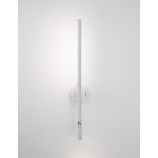 Nova Luce Handy - wandverlichting met schakelaar - 13,6 x 2 x 55 cm - 6W + 3W LED incl. - zandwit