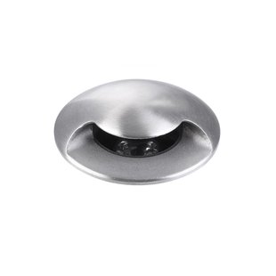 Nova Luce Bang - grondspot voor buiten - Ø 42 mm, 37 mm inbouwmaat - 1W LED incl. - IP67 - satijn nikkel
