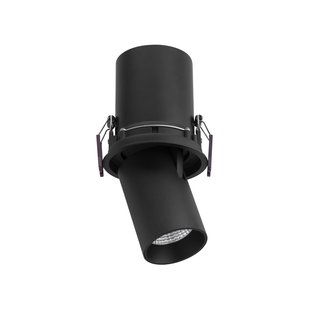 Nova Luce Pin - opbouwspot 1L - Ø 8,4 x 18,6 cm - 12W LED incl. - IP32 - zwart