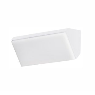 Nova Luce Keen - buiten wandverlichting - 18 x 9 x 9 cm - 12W LED incl. - IP65 - wit