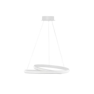 Nova Luce Malvi - hanglamp - Ø 55 x 120 cm - 32W LED incl. - zandwit