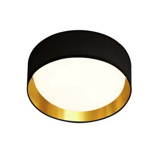 Searchlight Gianna - plafondverlichting - Ø 37 x 10,5 cm - 15W LED incl. - zwart