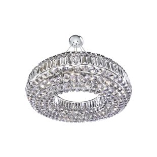 Searchlight Vesuvius - hanglamp - Ø 70 x 130 cm - chroom