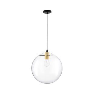 Nova Luce Mirale - hanglamp - Ø 25 x 181 cm - goud en zwart