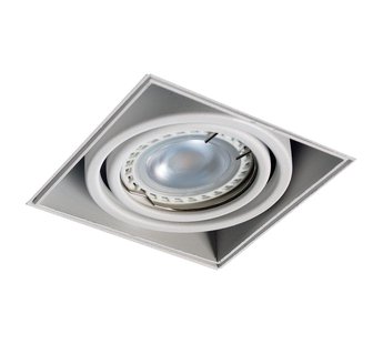 Zuma Line Oneon DL50-1 - inbouwspot met instelbare opbouwhoogte - 88 x 88 mm, 89 x 89 mm inbouwmaat - wit