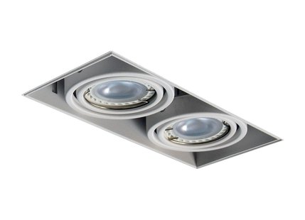 Zuma Line Oneon DL50-2 - inbouwspot met instelbare opbouwhoogte - 189 x 88 mm, 191 x 89 mm inbouwmaat - wit