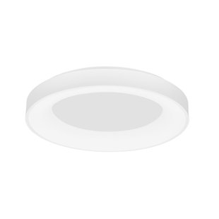 Nova Luce Rando Smart - plafondverlichting - Ø 60 x 9 cm - 50W dimbare LED incl. - Tuya - zandwit
