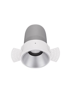 Nova Luce Homer - inbouwspot - Ø 74 mm - inbouwmaat 75 mm - 10W LED incl. - 24° lichtbundel - wit met aluminium
