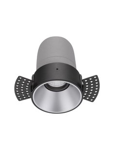 Nova Luce Homer - inbouwspot - Ø 74 mm - inbouwmaat 75 mm - 15W LED incl. - 24° lichtbundel - zwart met aluminium