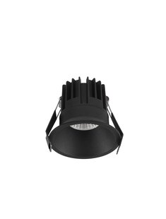 Nova Luce Luela - inbouwspot - Ø 85 mm - inbouwmaat 75 mm - 13W LED incl. - zwart - 3000K