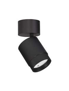 Nova Luce Spectre - opbouwspot - Ø 6,5 x 12 cm - 10W LED incl. - instelbare lichtbundel - zwart