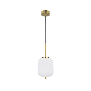 Nova Luce Lato - hanglamp - Ø 16,5 x 120 cm - antiek messing