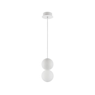 Nova Luce Zero - hanglamp - Ø 10 x 120 cm - wit