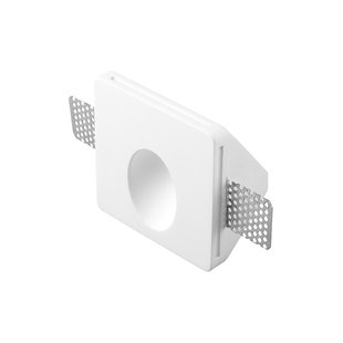 Nova Luce Cirocco - inbouw wandverlichting - 10 x 10 cm - 1W LED incl. - wit gips