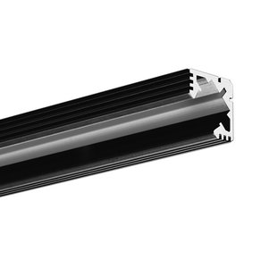 Klus 45-ALU - profiel - 1,9 x 1,9 cm - 300cm lengte - zwart