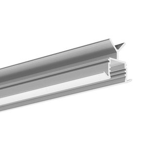 Klus POR - inbouw LED profiel voor trapleuningen - 2,32 cm x 2,29 cm - 201cm lengte - geanodiseerd zilver
