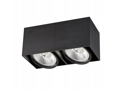 Zuma Line Box 2 Next - plafondverlichting - 12 x 13,5 x 26 cm - zwart