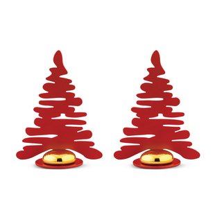 Alessi Bark Roodtboom Roodtdecoratie Set Van 2 Rood