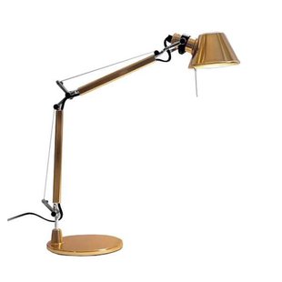Artemide Tolomeo Micro Bureaulamp Retrofit Goud
