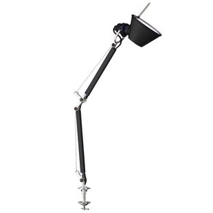 Artemide Tolomeo Micro Klemlamp Retrofit Zwart