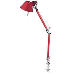 Artemide Tolomeo Micro Klemlamp Retrofit Rood