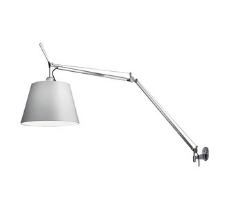 Artemide Tolomeo Mega Wandlamp Retrofit Schakelaar Alu Grijs Satijn 36