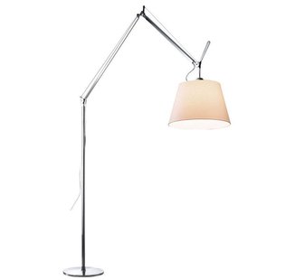 Artemide Tolomeo Mega Terra Booglamp LED 3000K Toetsdimmer Alu Perkament 36