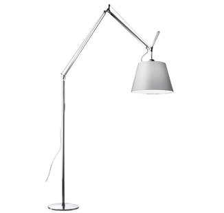 Artemide Tolomeo Mega Terra Booglamp LED 3000K Toetsdimmer Alu Grijs Satijn 32
