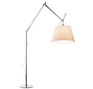 Artemide Tolomeo Mega Terra Booglamp LED 3000K Toetsdimmer Alu Perkament 42