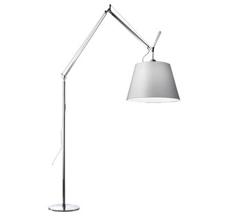 Artemide Tolomeo Mega Terra Booglamp LED 3000K Toetsdimmer Alu Grijs Satijn 42