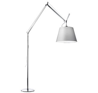 Artemide Tolomeo Mega Terra Booglamp LED 3000K Snoerdimmer Alu Grijs Satijn 36