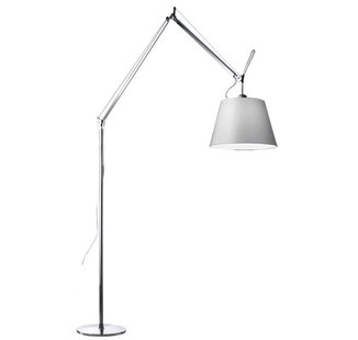 Artemide Tolomeo Mega Terra Booglamp LED 3000K Snoerdimmer Alu Grijs Satijn 32