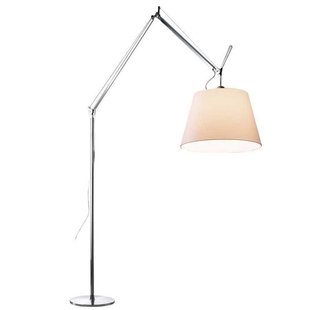 Artemide Tolomeo Mega Terra Booglamp LED 2700K Toetsdimmer Alu Perkament 42