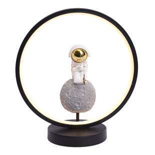 Zuma Line Fishing Astronaut  - tafellamp - Ø 30 x 33 cm - 2W LED incl. - zwart