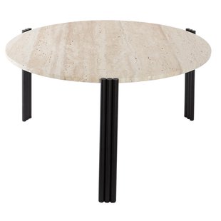 AYTM Tribus SalontafelØ80 Zwart/travertine AYTM Tribus SalontafelØ80 Zwart/travertine