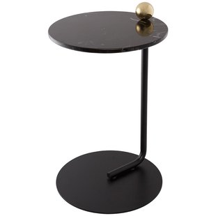 AYTM Castellum Bijzettafel&Oslash;40 Black/marmer