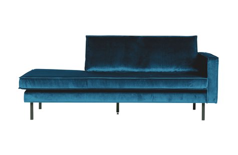 WOOOD Rodeo Velvet Daybed Bank Rechts Blauw