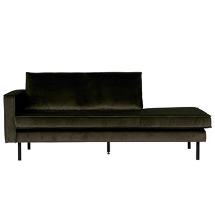 WOOOD Rodeo Velvet Daybed Bank Links Donker Groen